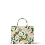 Sea Camellia Leather Handbag