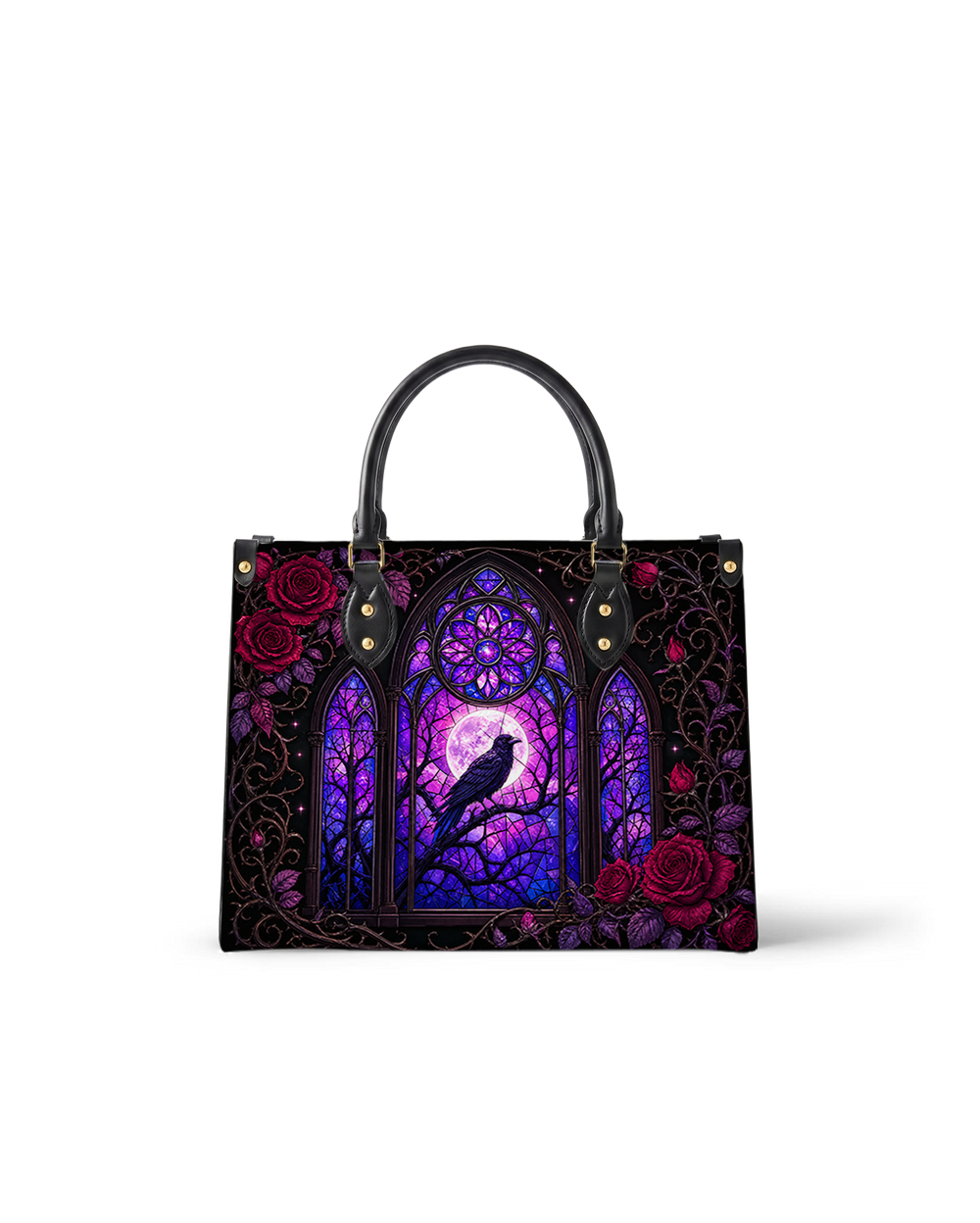Glass Veil Leather Handbag
