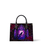 Glass Veil Leather Handbag