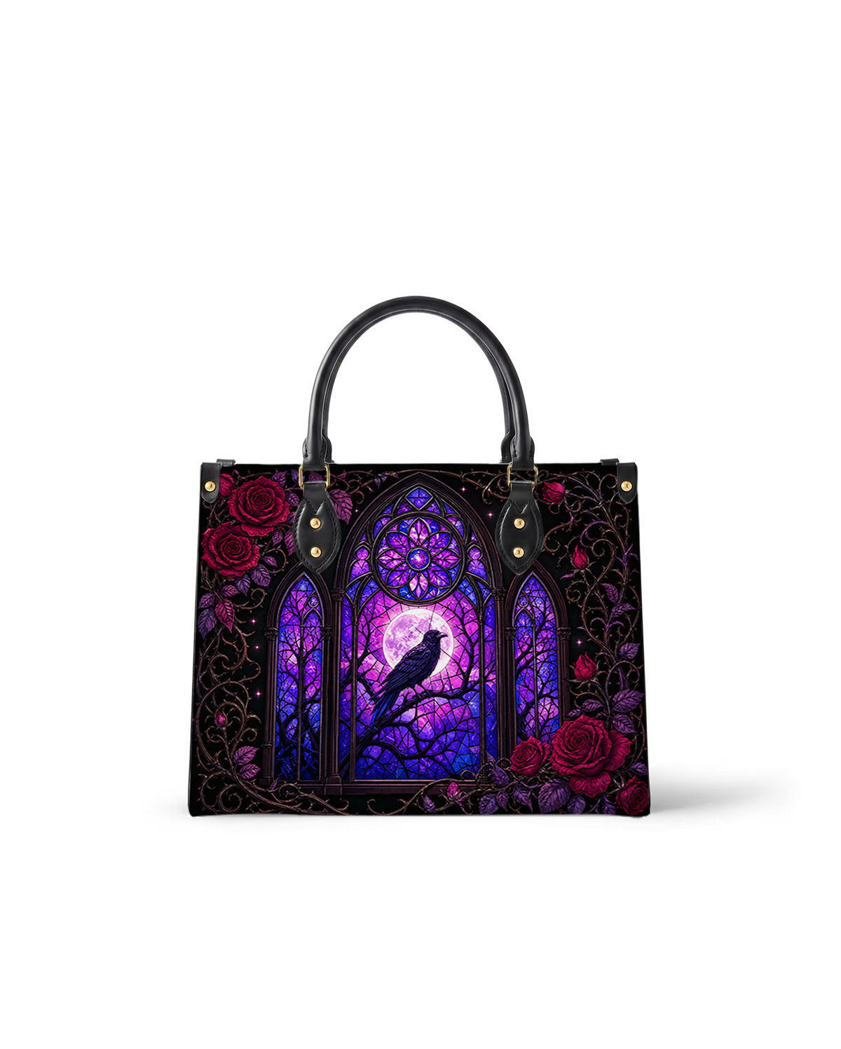 Glass Veil Leather Handbag