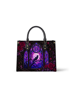 Glass Veil Leather Handbag