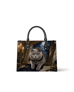 Ornate Burst Leather Handbag