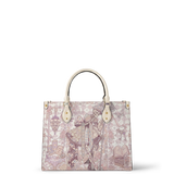 Bone Harlequin Leather Handbag