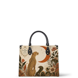 Lunar Cheetah Leather Handbag