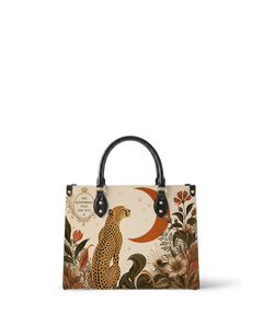 Lunar Cheetah Leather Handbag