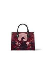 Ember Moon Dragon Leather Handbag
