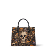 Bones Bloom Leather Handbag