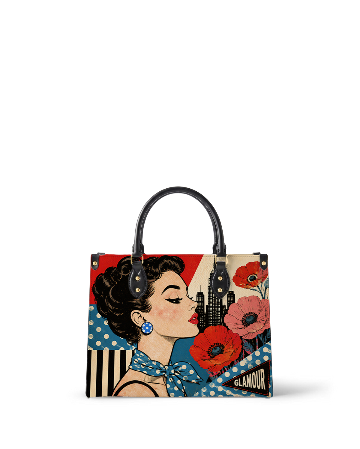 City Glam Leather Handbag