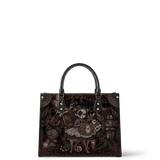 Tick Tock Leather Handbag