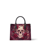 Bone Rose Leather Handbag