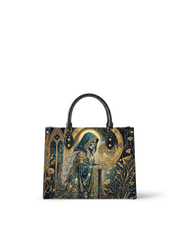 Gilded Reaper  Leather Handbag