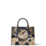 Lunar Ragdoll  Leather Handbag