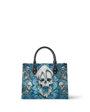 Bones Hold Leather Handbag