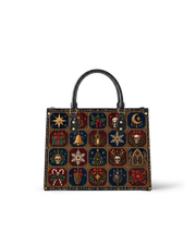 Arcane Grid Leather Handbag