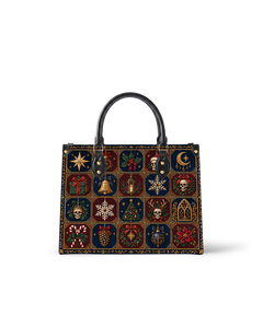 Arcane Grid Leather Handbag