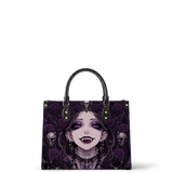 Night Violet Maiden Leather Handbag