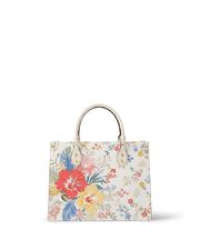 Hibiscus Breeze Leather Handbag