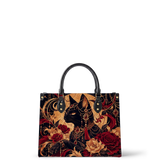 Bastet Bloom Leather Handbag