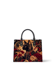 Bastet Bloom Leather Handbag