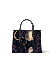 Glimmer Gate Leather Handbag