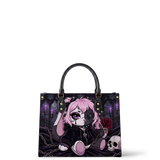 "Weeping Rose" Leather Handbag