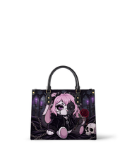 Weeping Rose Leather Handbag