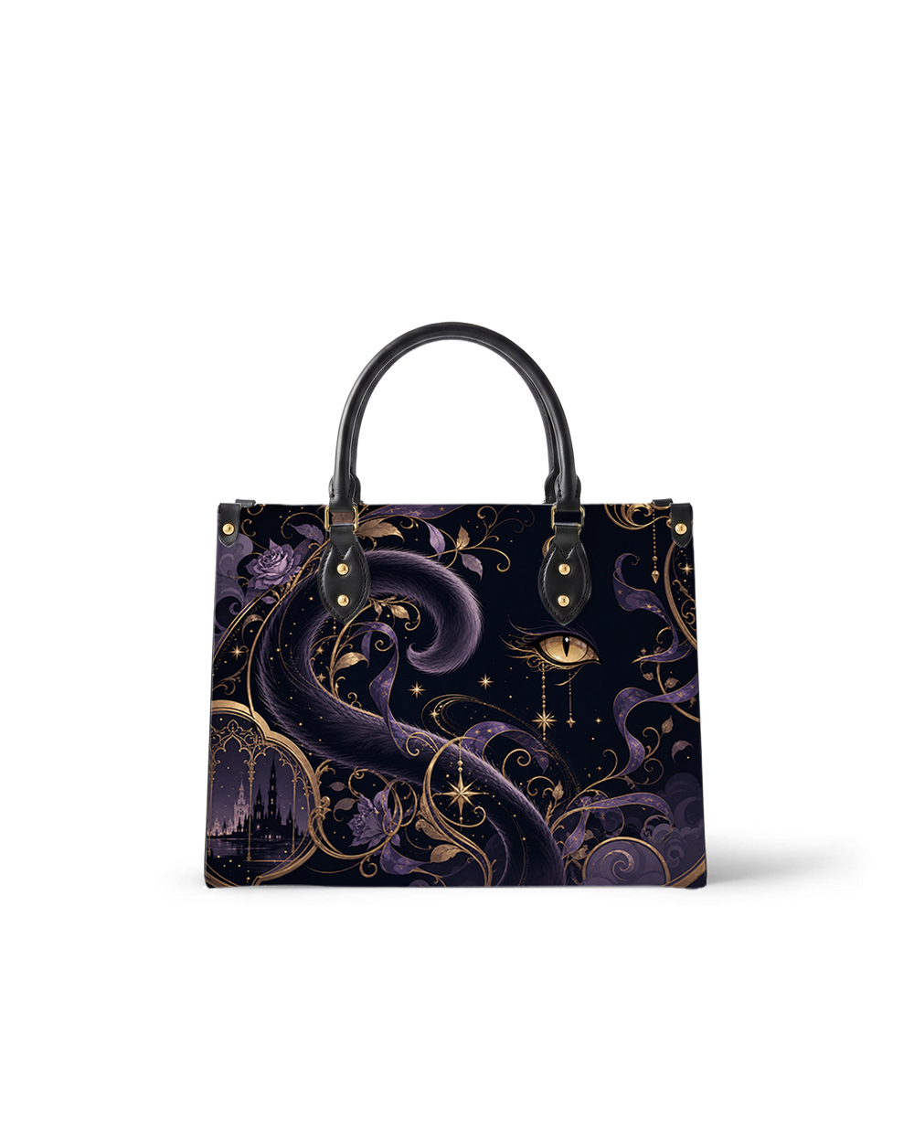 Amethyst Hush Leather Handbag