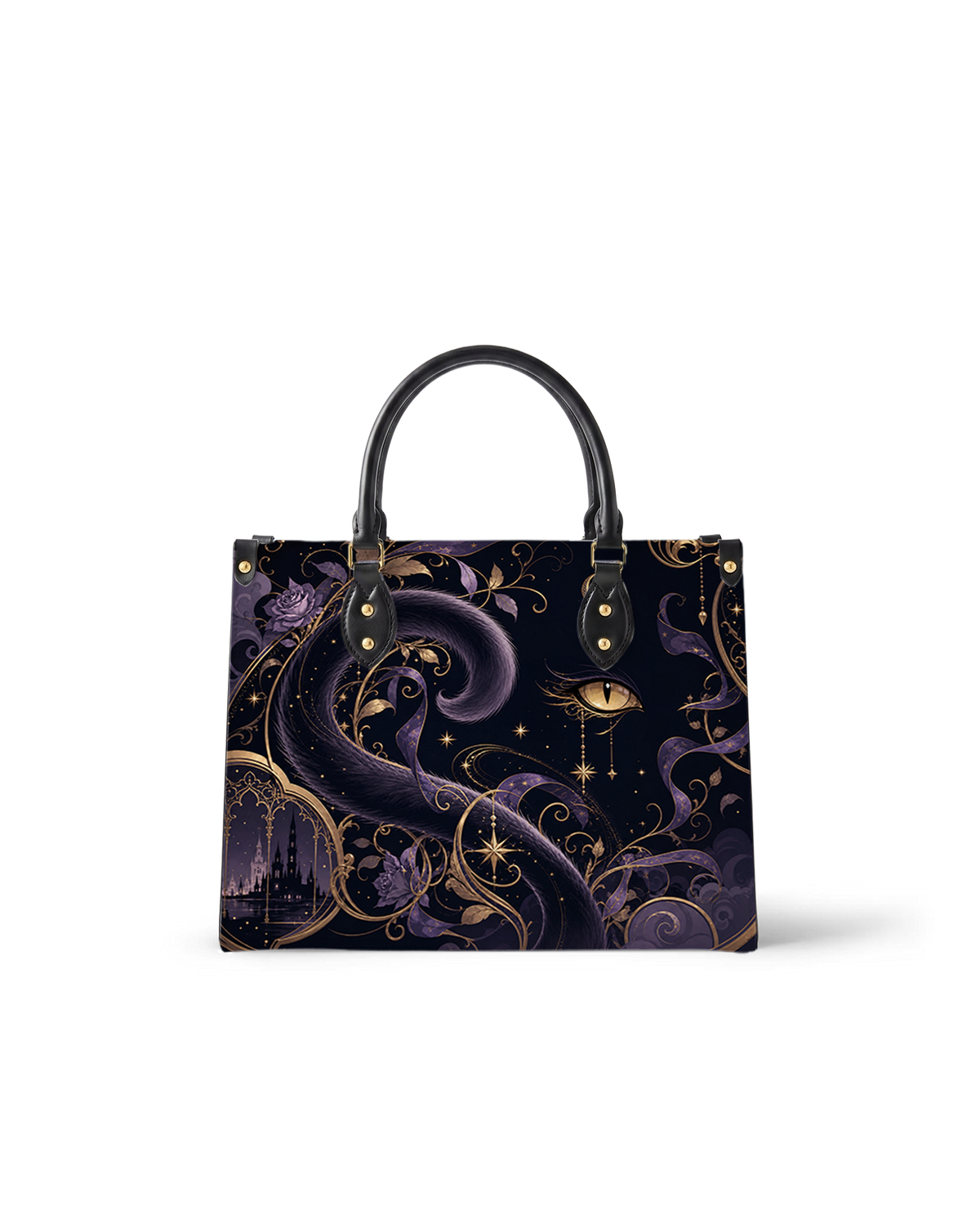 Amethyst Hush Leather Handbag