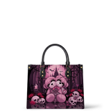 Crimson Moon Bear Leather Handbag