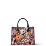 Crimson Moon Kitten Leather Handbag