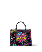 DIY Paint-Your-Own Rebel Bunny Bag (Paints Not Included) Leather Handbag