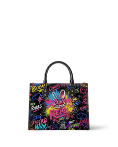 DIY Paint-Your-Own Rebel Bunny Bag (Paints Not Included) Leather Handbag