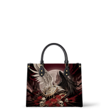 Fallen Spider Lily Leather Handbag