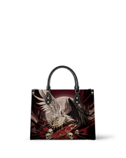 Fallen Spider Lily Leather Handbag