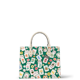 Mahjong Kitty Leather Handbag