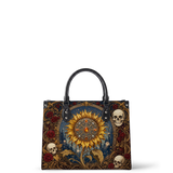 Blooming Bones Leather Handbag