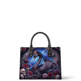 "Nocturne Swan" Leather Handbag