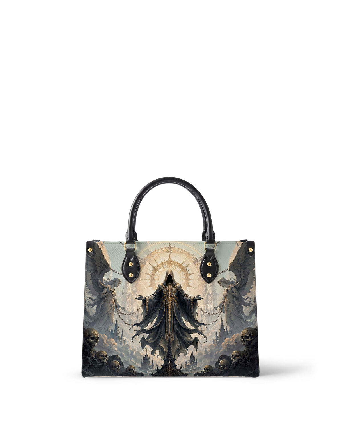 Reaper's Judgment Leather Handbag