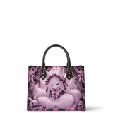 Kitsune Rose Leather Handbag