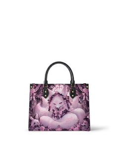 Kitsune Rose Leather Handbag