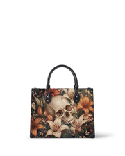 Funeral Lily Leather Handbag