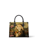 Mona Bun Leather Handbag