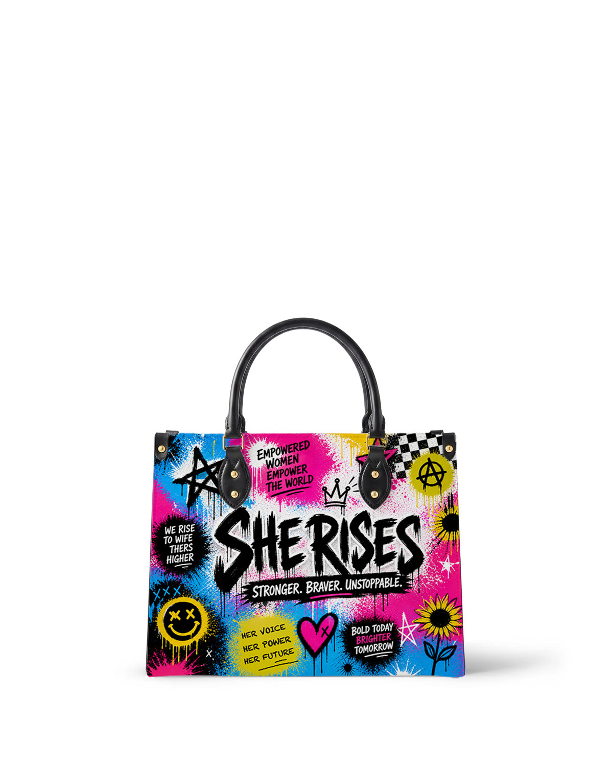 She Rises Leather Handbag