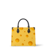 Cheese Bubbly Leather Handbag