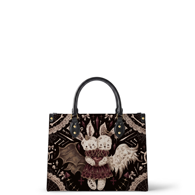 Dollhouse Noir Leather Handbag