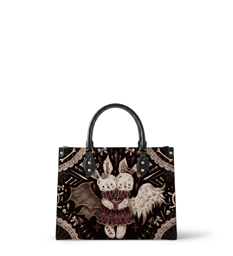 Dollhouse Noir Leather Handbag