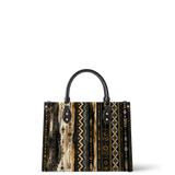 Obsidian Glow Leather Handbag