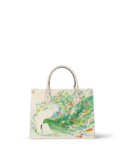 Azure Bird(Abundance) Leather Handbag