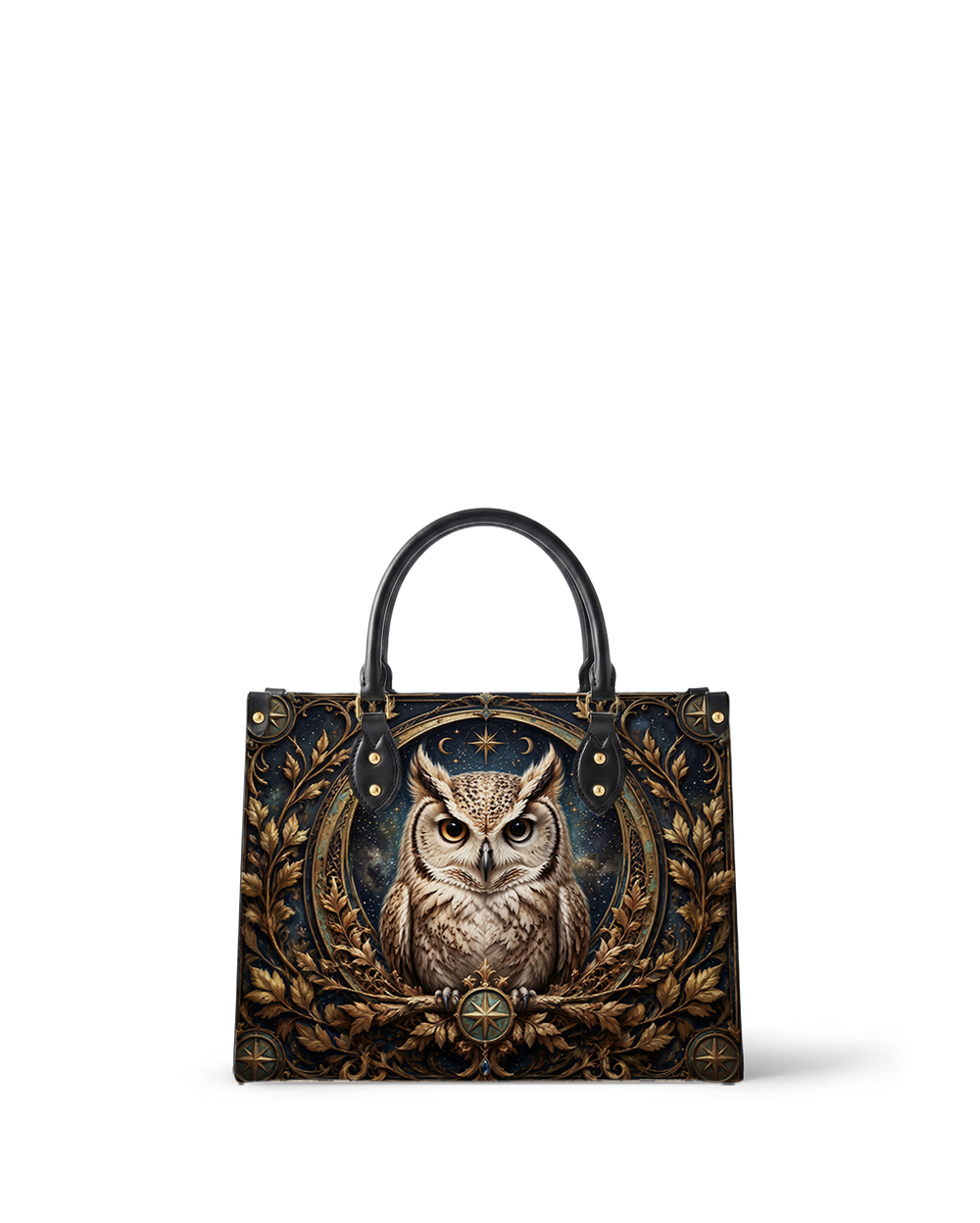 Stellar Owl Leather Handbag