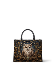 Stellar Owl Leather Handbag
